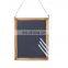 Hot sales restaurant chalk board with hemp string for hanging