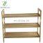 3-Tier Slimline Bamboo space-saving shoe rack Organiser