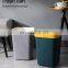 cheap simple high fashion plastic open top garbage can PP plastic trash can