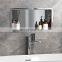 Customized 304 Stainless Steel Single and Double Black Gold White Brushed Nickel Bathroom recessed shower niche