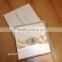 Velvet Flocked Pattern White Ribbon Brooch Paper Wedding Card Luxury Wedding Invitation Box                        
                                                Quality Choice