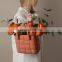Modern Decorative Handmade Art Nordic Porcelain Ceramic Irregular Flower Vase Bag Shape