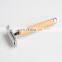 Press Bamboo Razor  Double Edge Blade Safety Razor Cut Throat Razor