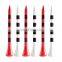 OEM wholesale high quality premium logo bullet shaped eco friendly golf wooden bamboo tees for boys 7-12 scale mark