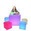 LED Light in Holiday Lighting Solar Outdoor Garden Seat Rechargeable Modern Cube Waterproof LED Cube Chair