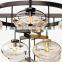 Industrial Style Oval glass ball lampshade Chandelier Ceiling Light Fixture For Living Dining Room Bedroom Kitchen Island Foyer