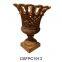 Antique Style Garden Planter Antique Brown Cast Metal - Flower Pot Plant Pot