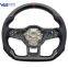 Red/Blue/White/Gray Stitching Carbon Fiber Steering Wheel Punched Leather For VW Golf MK7 7.5 GTI GTD GTE R 2013-2020 Polo GTI For Tiguan for Passat DSG