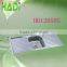 single bowl kitchen sink with double drain board HD12050S