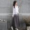 New women's suits of literature and art ,Long Sleeve + grey skirt suit