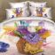 3D printed flower designs bed sheet sets Polyester fabric from Changxing Manufacture to Peru