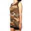 OEM Service sport camouflage t shirts beautiful sexy vest for women