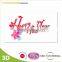 handmade 2014 new year 3d greeting card