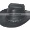 2015 LEATHER COWBOY LEATHER LEATHER COWBOY Pinch HAT Black Leather