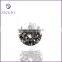 Wholesale white 7mm round star cut wax cast cz stone