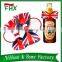 elastic loop red blue color bottle ribbon bow