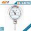 Industrial pipe temperature gauge range from 0 to 100 degree centigrade