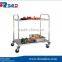 stainless steel kitchen dinning service trolley utility cart