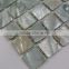 Colored Gray River shell mosaic tile, backsplash,bathroom wall tile