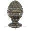Decorative Antique White Pineapple Curtain Rod Finials For Large Wooden Poles