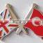 Custom flag lapel pin / flag badge with epoxy logo fashion souvenir gift