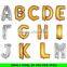 Wholesale 18 Inch and 32 Inch Gold Alphabet Letter Foil Balloons