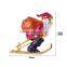China wholesale christmas jewelry gold plated zinc alloy enamel Kriss Kringle brooch