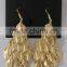 2015 Fashion Hanging Gold Leaf Drop Earring