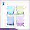 machine made wholesale colored whisky glass