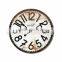 Luxury Quality Customized Logo Printed French Country Tuscan Style Antique Mdf Wall Clock Anchor