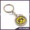 Quality yellow promotion logo spinning keychain