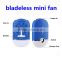 Alibaba Express Rechargeable Air Conditioning Bladeless Fan, Nail Eyelashes Dryer Fan