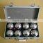 6 pcs nylon bags boules set wooden box boules set aluminium box boules set