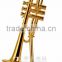 1/6 size gold plated music instrument shaped music art of electric guitar