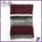 Factory Sales multicolor jacquard wool felt winter stripe knitting infinity scarf (can be customized)