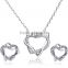 New arrival jewelry 18k gold plated rhinestone heart wedding necklace set with Austrian crystal                        
                                                                Most Popular
                                                    Suppli