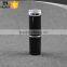 black color elegance round empty plastic lipstick container