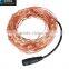 33ft 100Leds copper wire warmwhite led christmas string light with a DC3V transformer