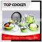 Aluminium press non-stick coated cookware set