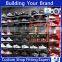 super u shopfitting,store display fixtures for footwearwall,mounted metal shoe rack