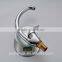 Low arc chrome brass kitchen mixer