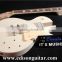 DIY Electric Guitar Kits with hardware Solid Mahagany Body Tiger Maple Top MX-002