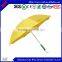 23 inches straight bright yellow umbrella with LED light handle