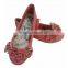 Big bow &shine jewel children flat shoes