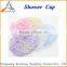 custom lacy design shampoo double shower caps or hats