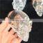 Natural Precious Clear Quartz Crystal Skull Figurine Ornaments