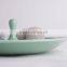 Contemporary Green Porcelain Fruit Bowl Home Decoration Pieces