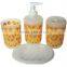 Colourful pp material plastic complete bathroom sets