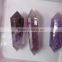 2015 new cioming amethyst carved six facets double terminated crystal wands quartz crystal points