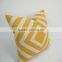 Geometrical linen/cotton fabric woven plain throw pillow